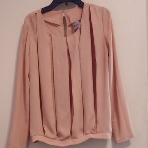 Elegant Blush Pink Women's Top